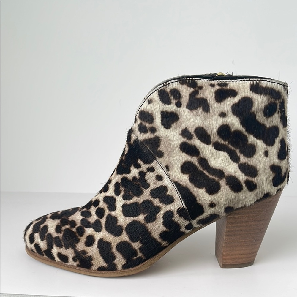 BODEN Marlow Ankle Boots Leopard Print Calf Hair Ankle Boots EU40 US9M